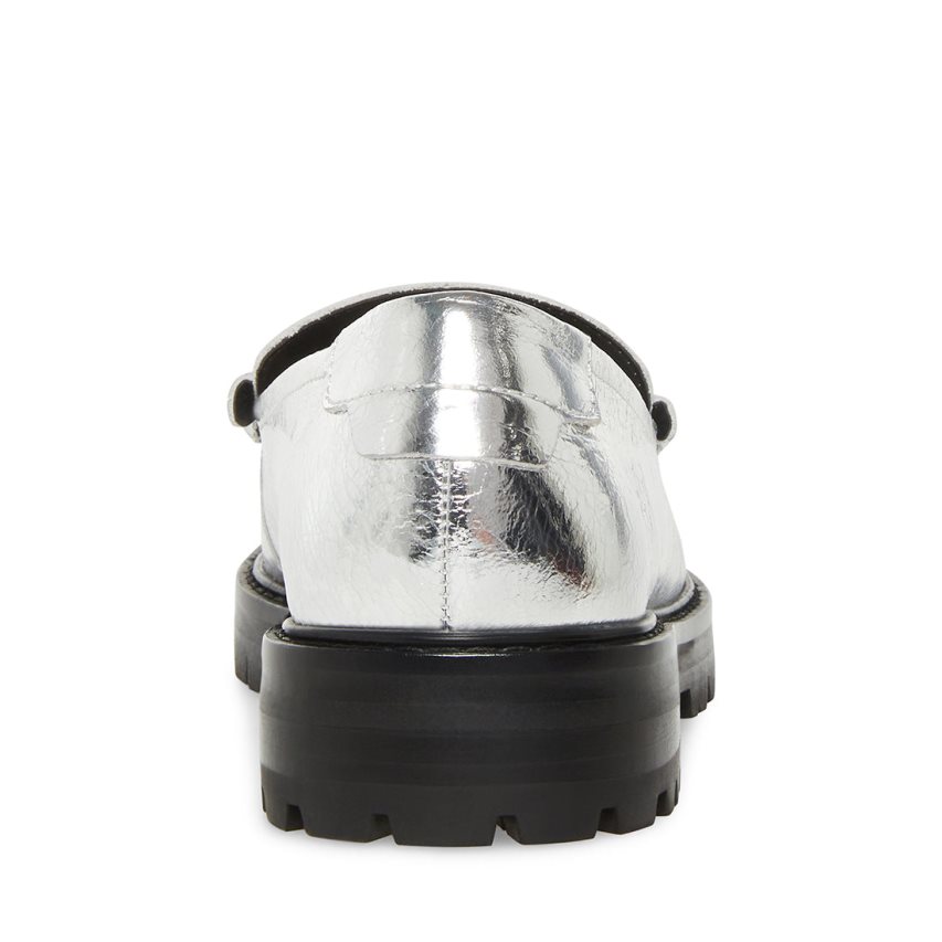 Silver Steve Madden Madelyn Women's Loafers | PH 5317NXT